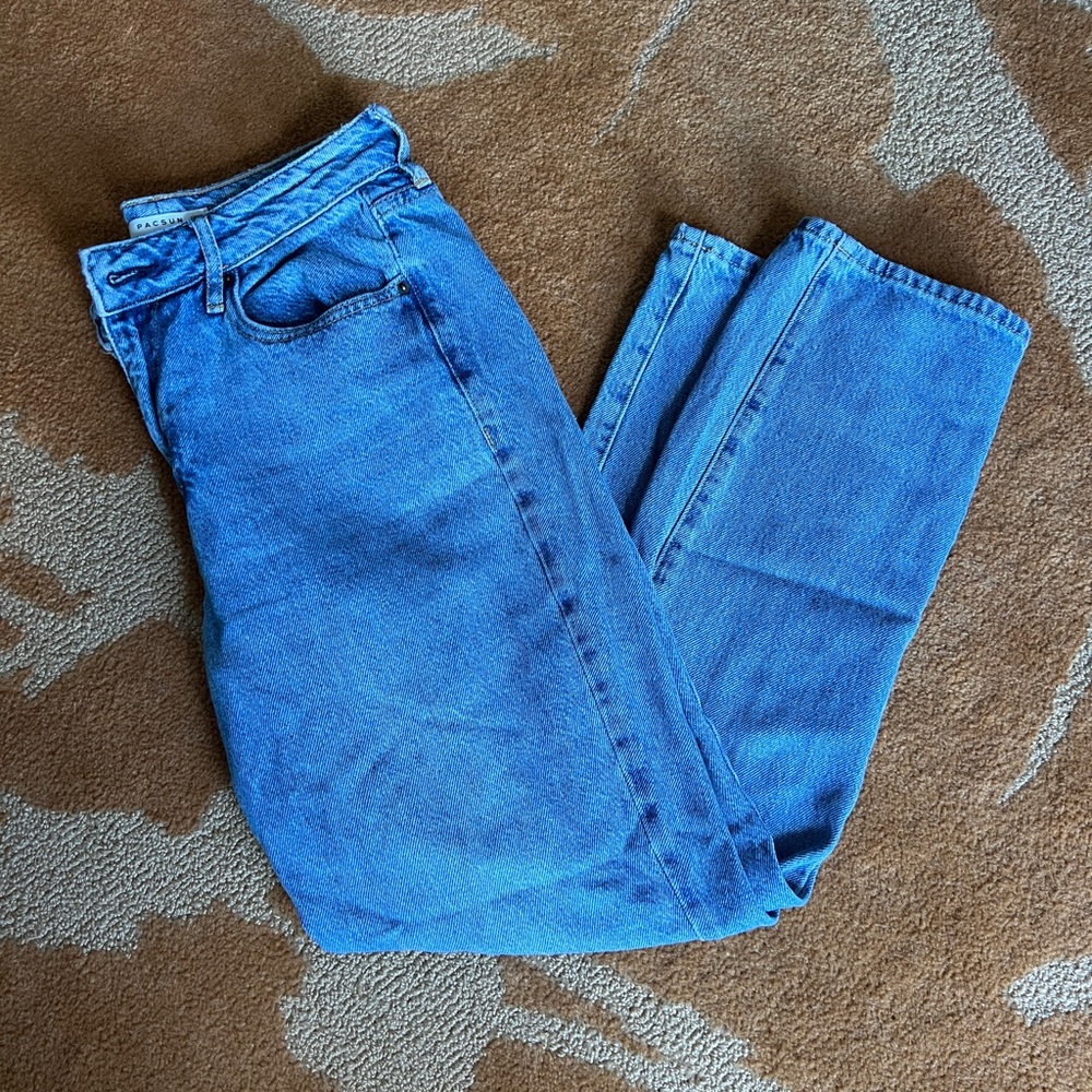 PacSun High Rise Women Mom Jeans - Blue